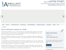 Tablet Screenshot of ambulantphysio.co.uk